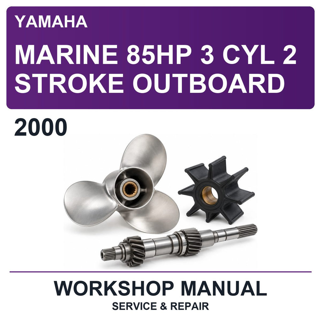 2000 Yamaha Marine 85HP 3 Cyl 2 Stroke Outboard Workshop Service & Repair Manual