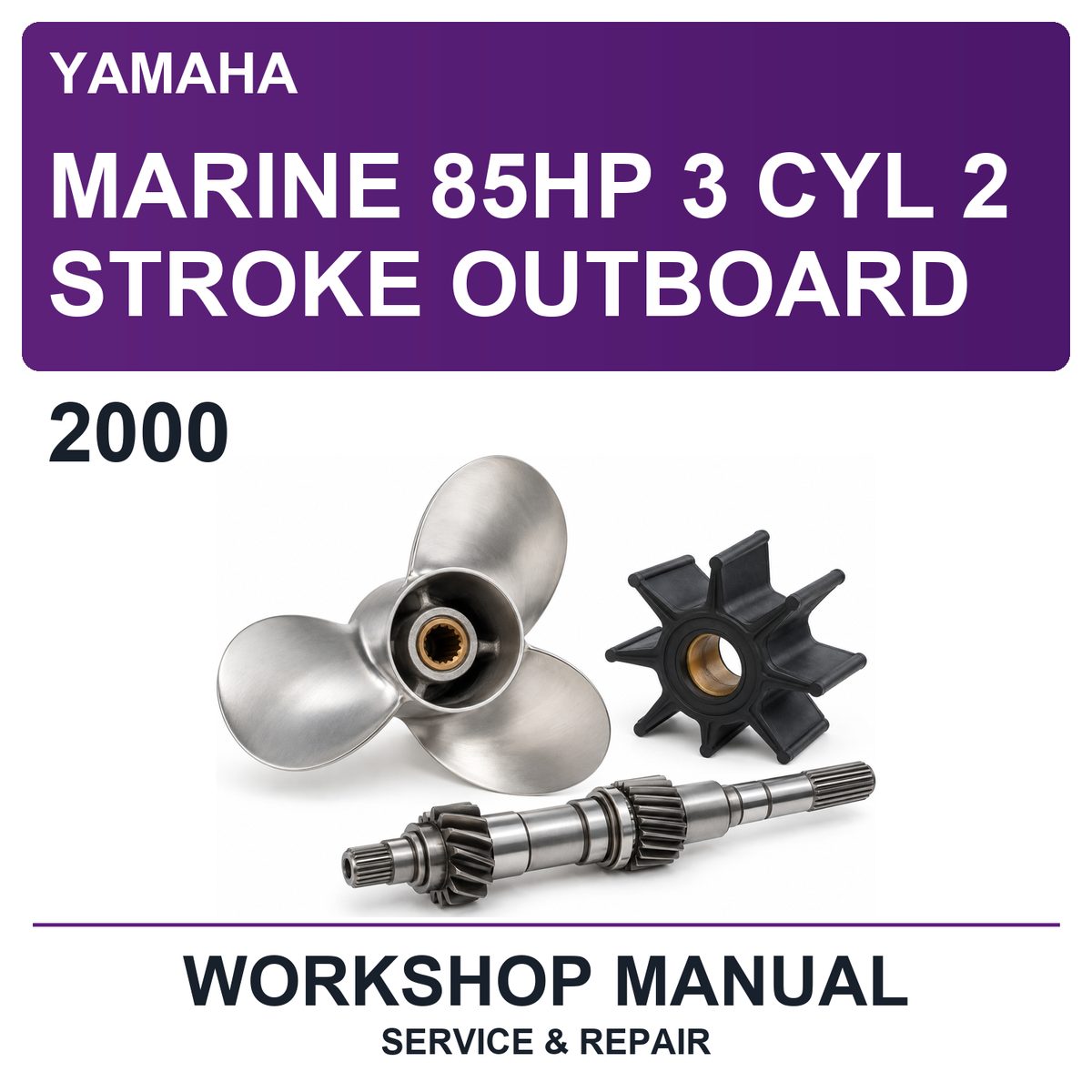 2000 Yamaha Marine 85HP 3 Cyl 2 Stroke Outboard Workshop Service & Repair Manual