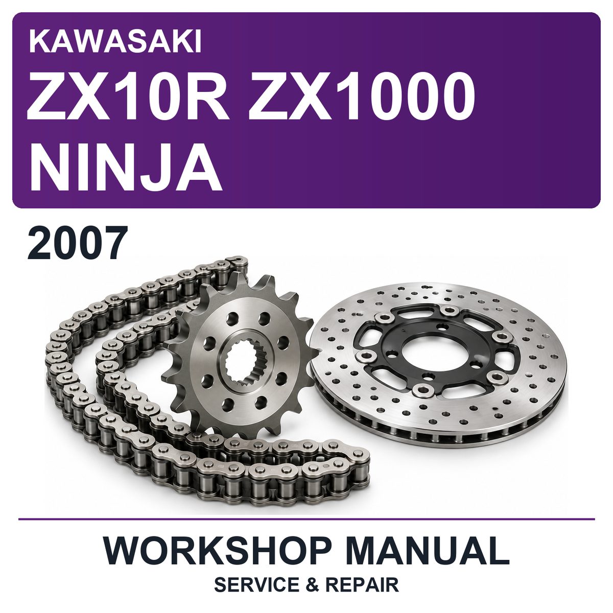 2007 Kawasaki ZX10R ZX1000 Ninja Workshop Service & Repair Manual