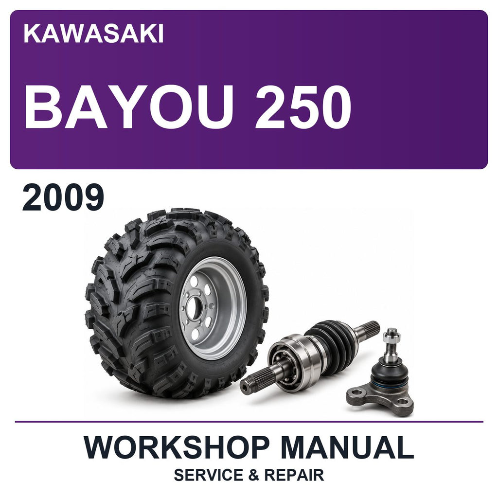 2009 Kawasaki Bayou 250 Workshop Service & Repair Manual