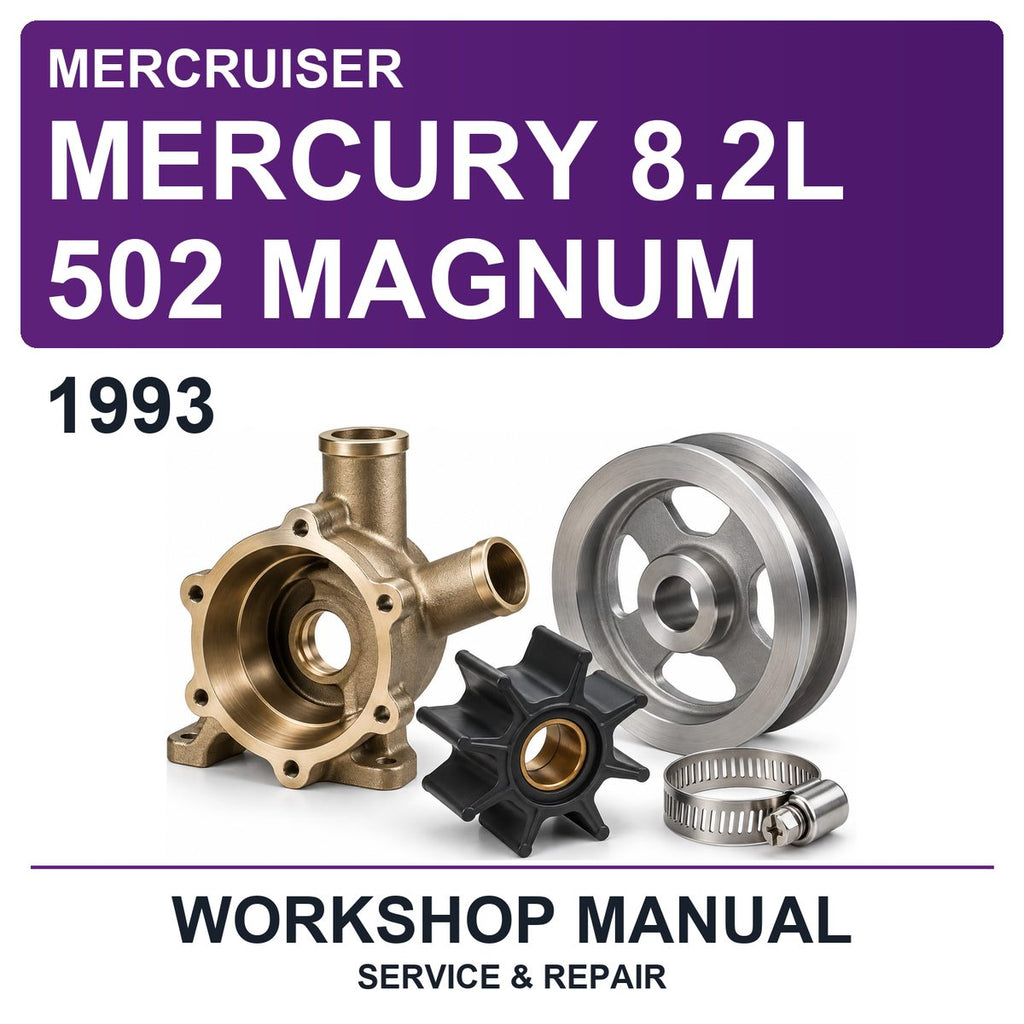 1993 Mercury Mercruiser 8.2L 502 Magnum Workshop Service & Repair Manual