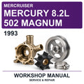 1993 Mercury Mercruiser 8.2L 502 Magnum Workshop Service & Repair Manual