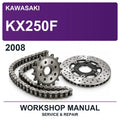 2008 Kawasaki KX250F Workshop Service & Repair Manual