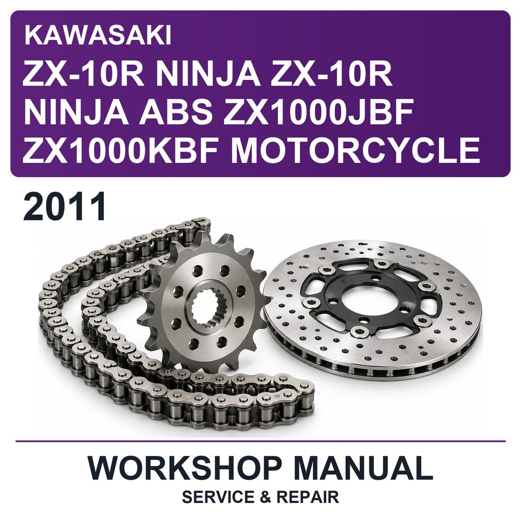 2011 Kawasaki ZX-10R Ninja ZX-10R Ninja ABS ZX1000JBF ZX1000KBF Motorcycle Workshop Service & Repair Manual
