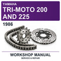 1986 Yamaha Tri-Moto 200 And 225 Workshop Service & Repair Manual