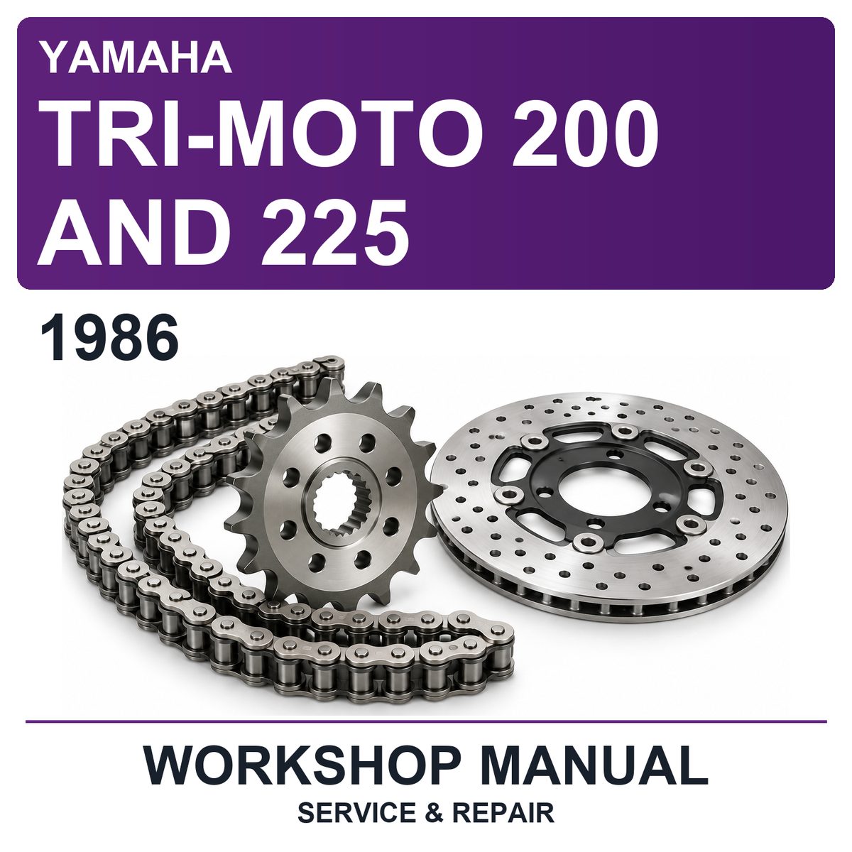 1986 Yamaha Tri-Moto 200 And 225 Workshop Service & Repair Manual
