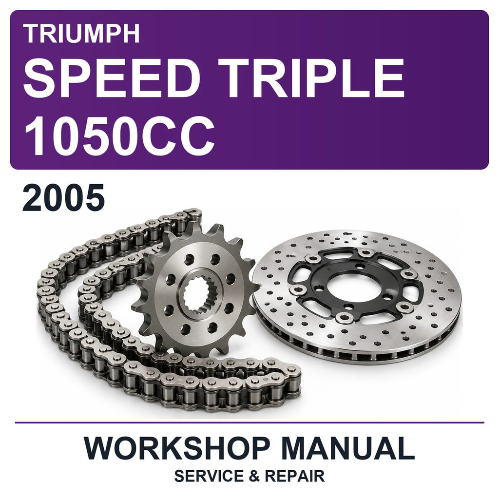 2005 Triumph Speed Triple 1050CC Workshop Service & Repair Manual