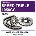 2005 Triumph Speed Triple 1050CC Workshop Service & Repair Manual