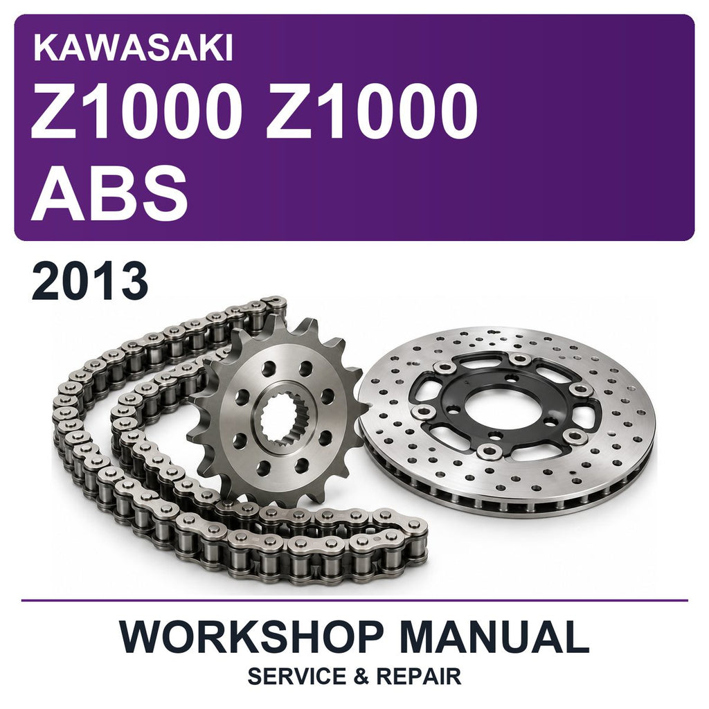 2013 Kawasaki Z1000 Z1000 ABS Workshop Service & Repair Manual