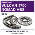 2010 Kawasaki Vulcan 1700 Nomad ABS Workshop Service & Repair Manual