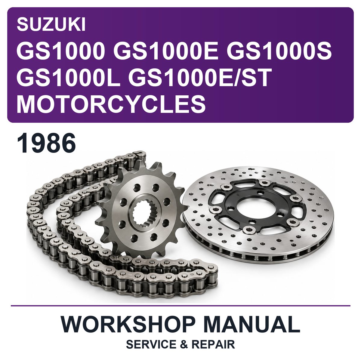 1986 Suzuki GS1000 GS1000E GS1000S GS1000L GS1000E/ST Motorcycles Workshop Service & Repair Manual