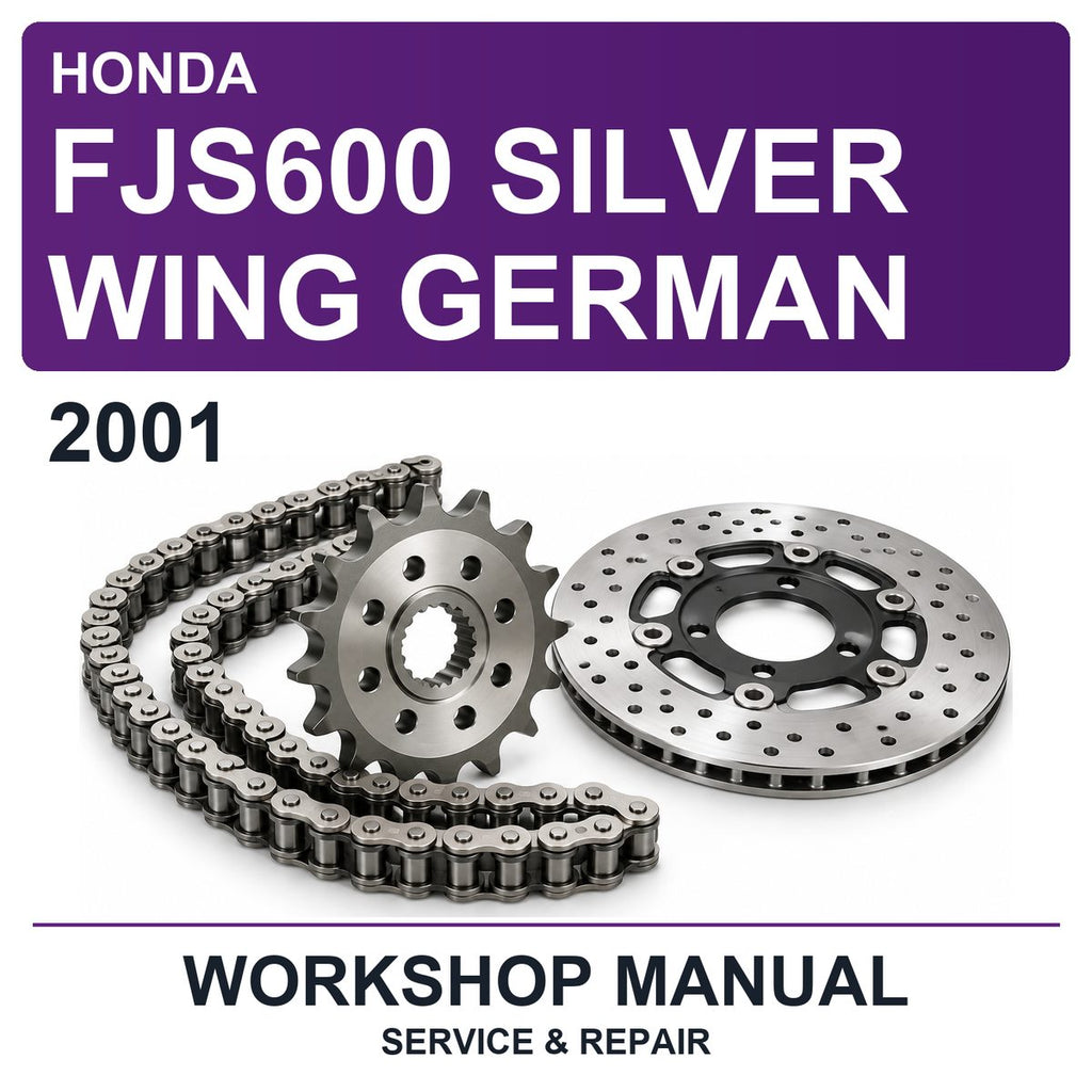 2001 Honda FJS600 Silver Wing German Workshop Service & Repair Manual
