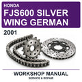 2001 Honda FJS600 Silver Wing German Workshop Service & Repair Manual
