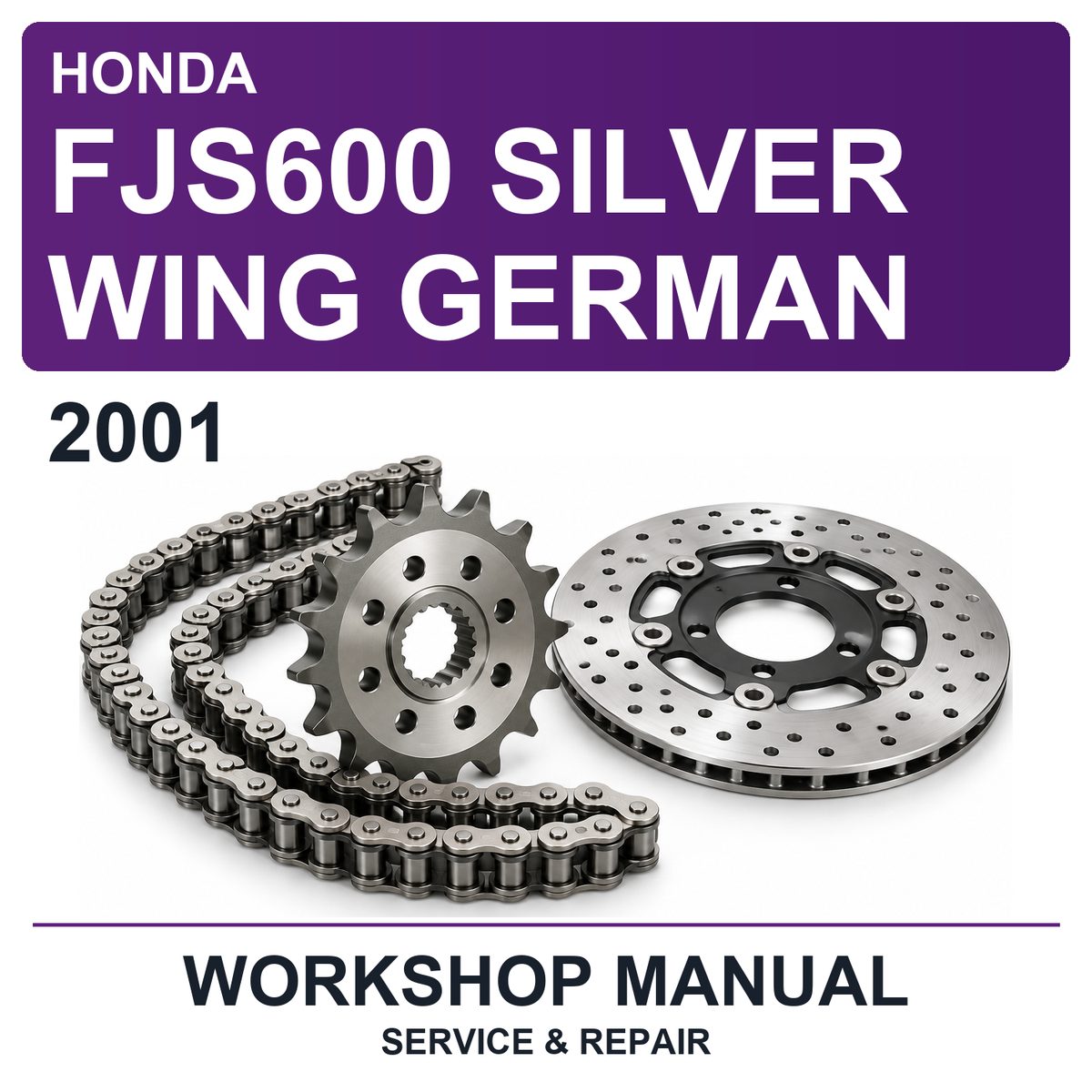 2001 Honda FJS600 Silver Wing German Workshop Service & Repair Manual