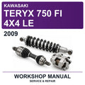 2009 Kawasaki Teryx 750 FI 4X4 LE Workshop Service & Repair Manual