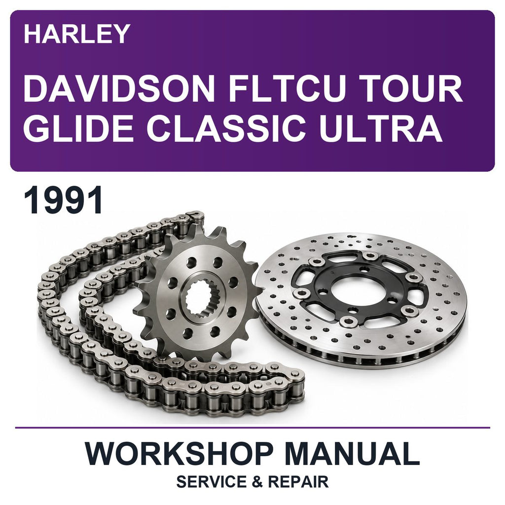 1991 Harley Davidson Fltcu Tour Glide Classic Ultra Workshop Service & Repair Manual