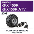 2008 Kawasaki KFX 450R KFX450R ATV Workshop Service & Repair Manual