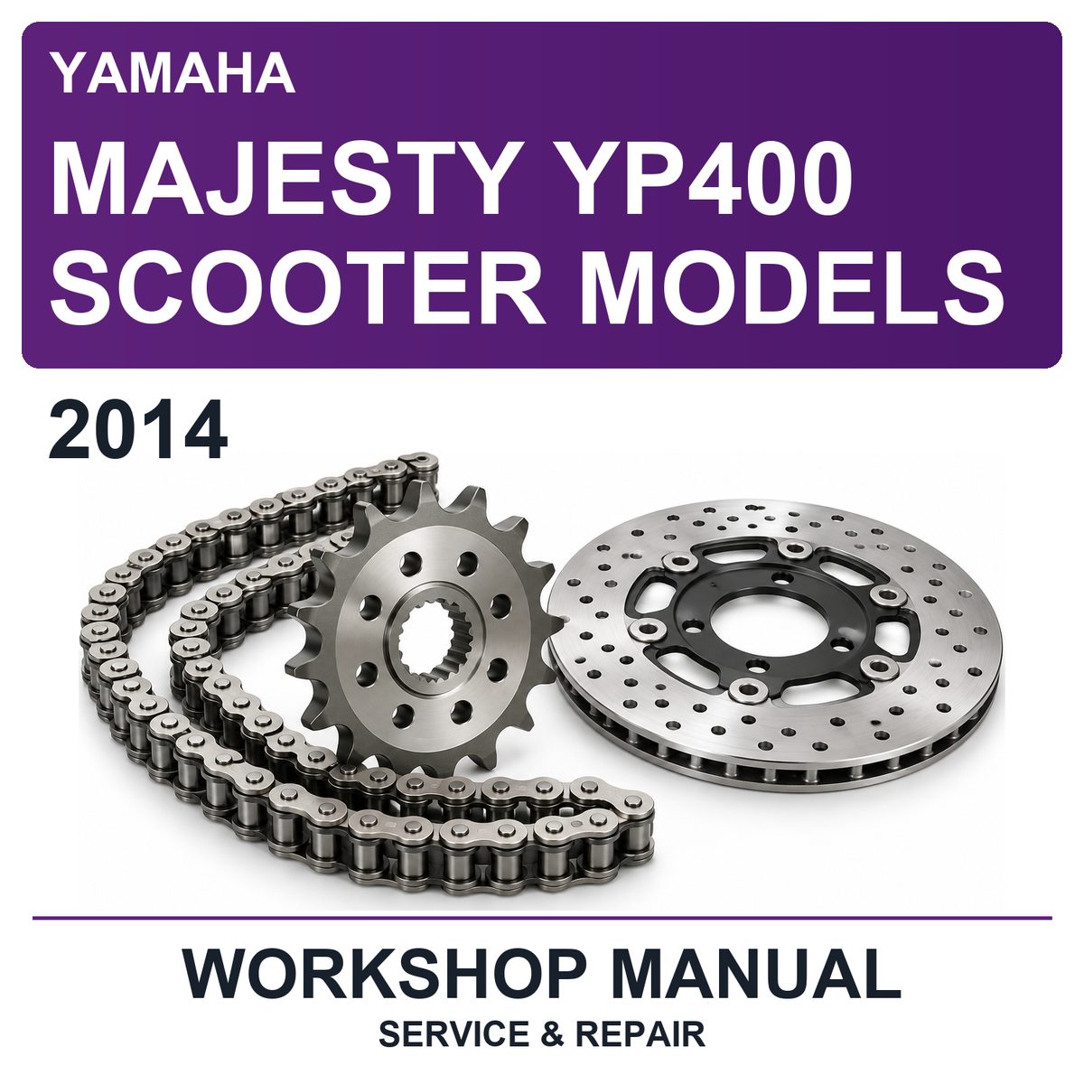 2014 Yamaha Majesty YP400 Scooter Models Workshop Service & Repair Manual
