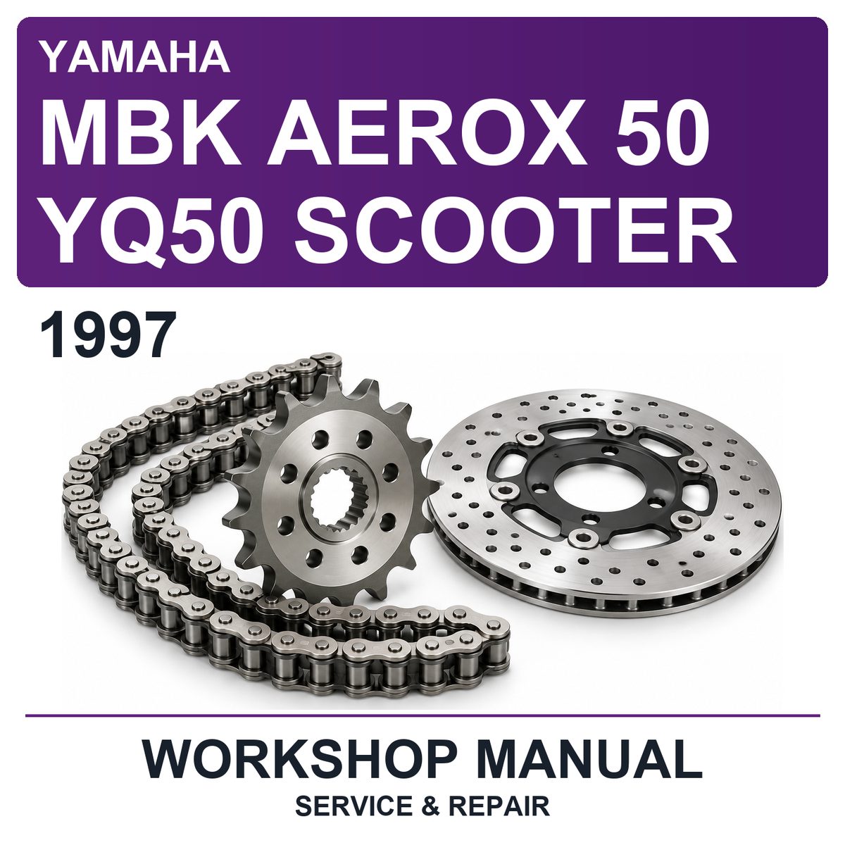 1997 Yamaha MBK Aerox 50 YQ50 Scooter Workshop Service & Repair Manual