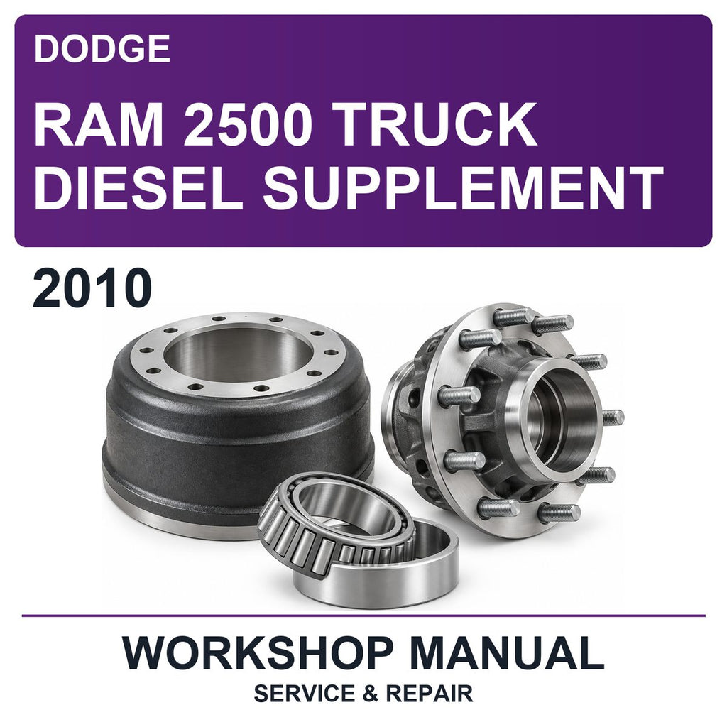 2010 Dodge RAM 2500 Truck Diesel Supplement Workshop Service & Repair Manual