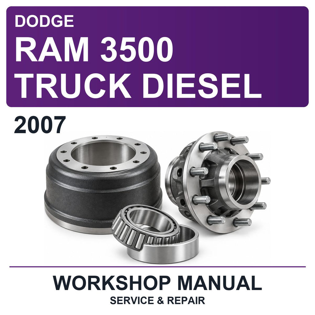 2007 Dodge RAM 3500 Truck Diesel Workshop Service & Repair Manual