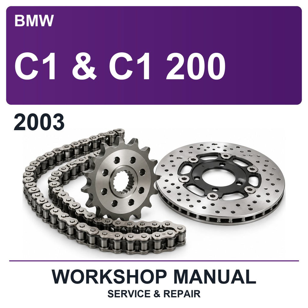 2003 BMW C1 & C1 200 Workshop Service & Repair Manual