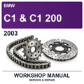2003 BMW C1 & C1 200 Workshop Service & Repair Manual