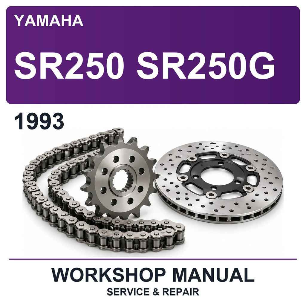 1993 Yamaha SR250 SR250G Workshop Service & Repair Manual
