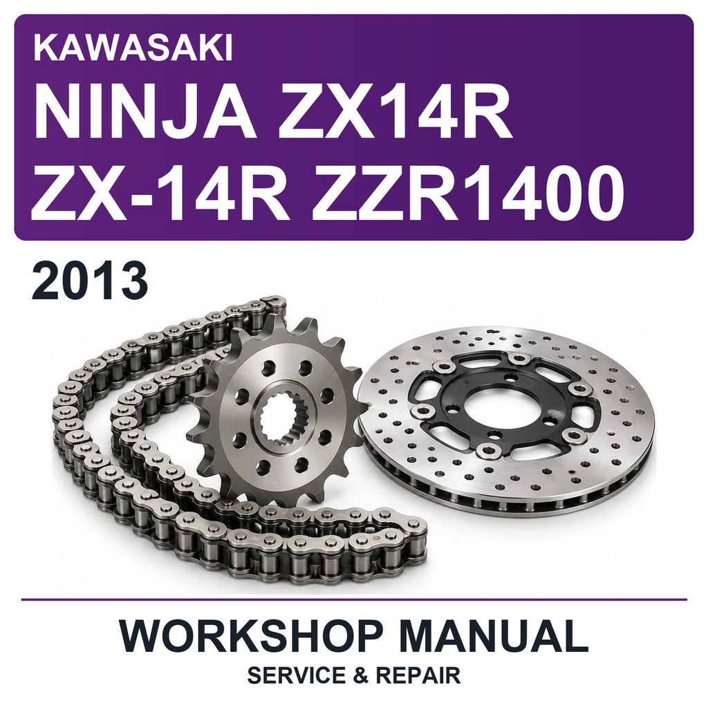 2013 Kawasaki Ninja ZX14R ZX-14R ZZR1400 Workshop Service & Repair Manual