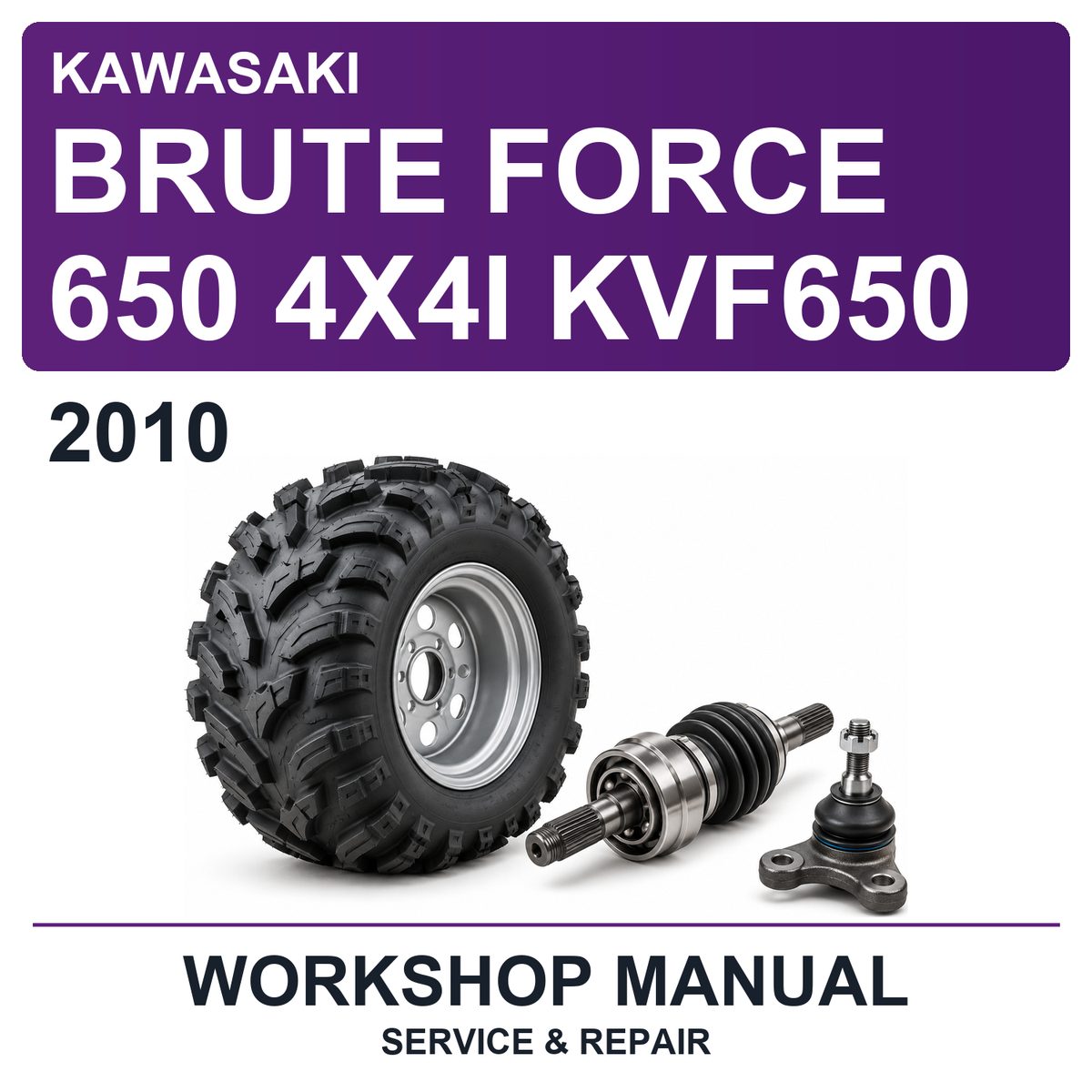 2010 Kawasaki Brute Force 650 4X4I KVF650 Workshop Service & Repair Manual
