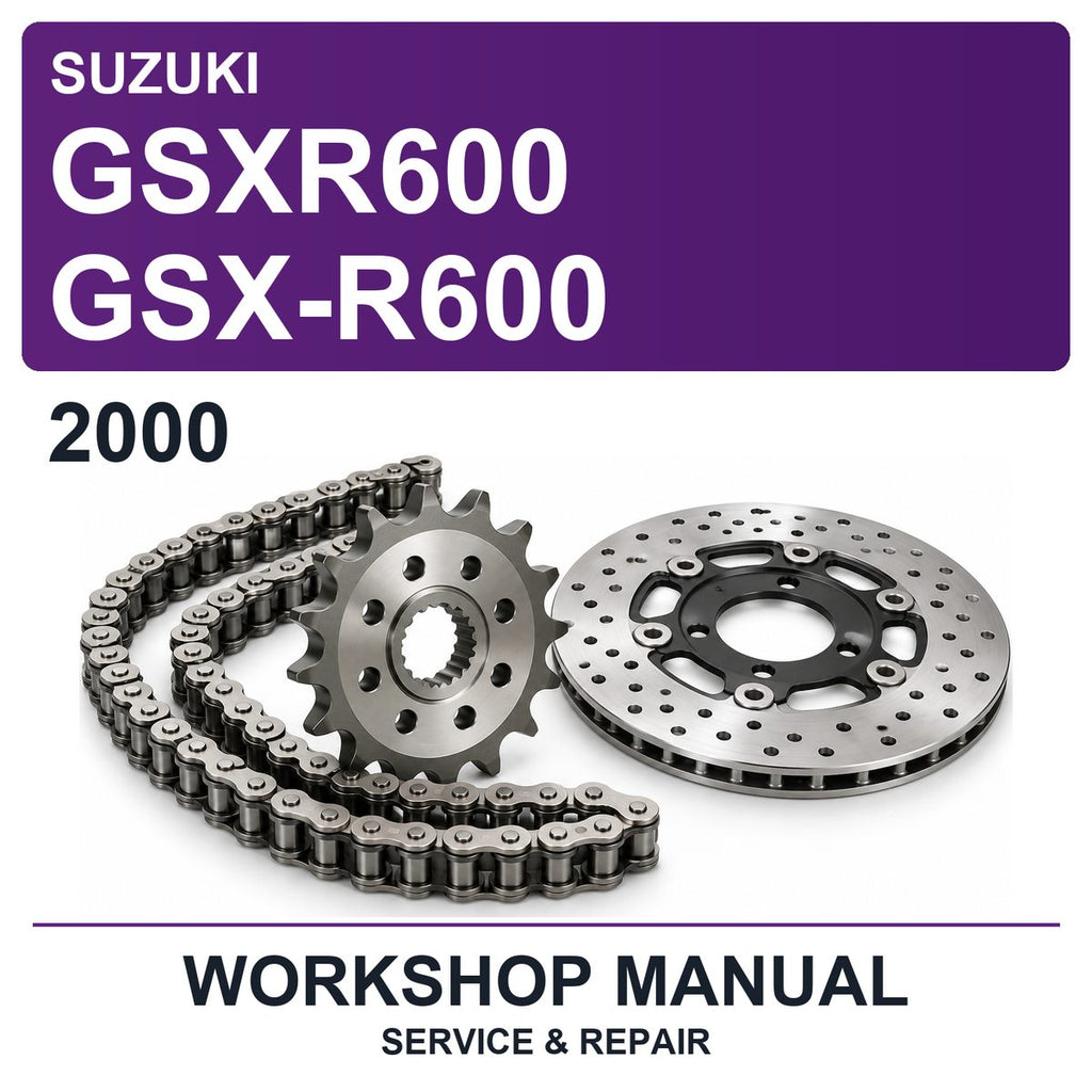 2000 Suzuki GSXR600 GSX-R600 Workshop Service & Repair Manual
