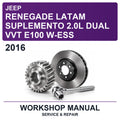 2016 Jeep Renegade Latam Suplemento 2.0L Dual VVT E100 W-ESS Workshop Service & Repair Manual