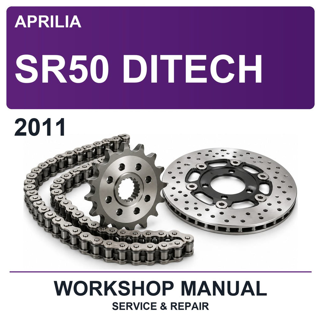 2011 Aprilia SR50 Ditech Workshop Service & Repair Manual