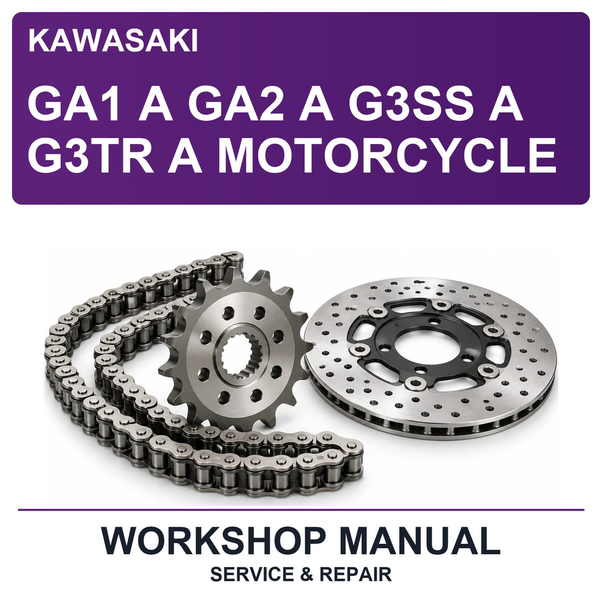Kawasaki GA1 A GA2 A G3SS A G3TR A Motorcycle Workshop Service & Repair Manual