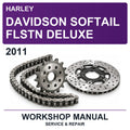 2011 Harley Davidson Softail Flstn Deluxe Workshop Service & Repair Manual