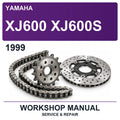 1999 Yamaha XJ600 XJ600S Workshop Service & Repair Manual