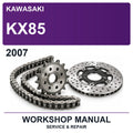 2007 Kawasaki KX85 Workshop Service & Repair Manual