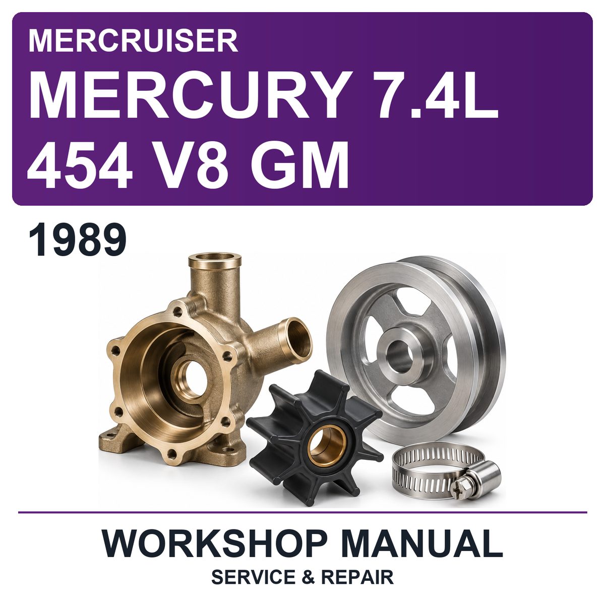 1989 Mercury Mercruiser 7.4L 454 V8 GM Workshop Service & Repair Manual