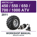 2011 Arctic Cat 450 / 550 / 650 / 700 / 1000 ATV Workshop Service & Repair Manual