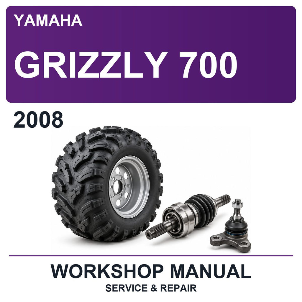 2008 Yamaha Grizzly 700 Workshop Service & Repair Manual