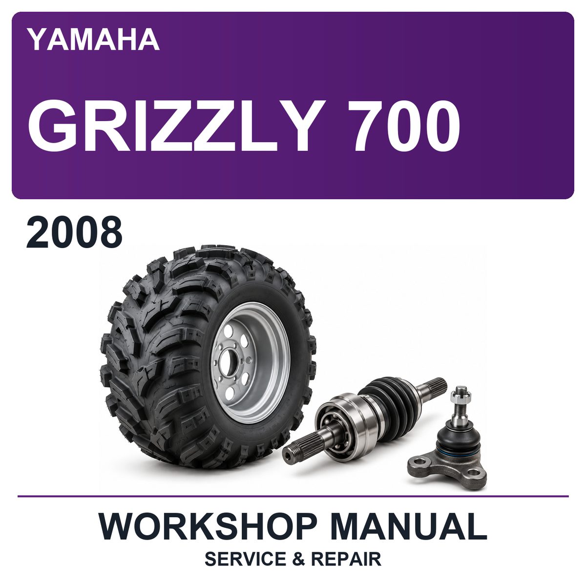 2008 Yamaha Grizzly 700 Workshop Service & Repair Manual