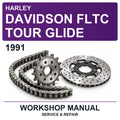 1991 Harley Davidson Fltc Tour Glide Workshop Service & Repair Manual
