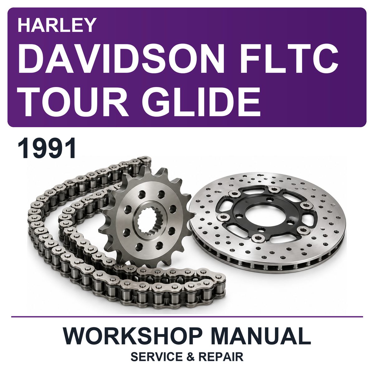 1991 Harley Davidson Fltc Tour Glide Workshop Service & Repair Manual