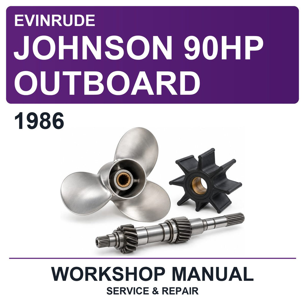 1986 Evinrude Johnson 90HP Outboard Workshop Service & Repair Manual