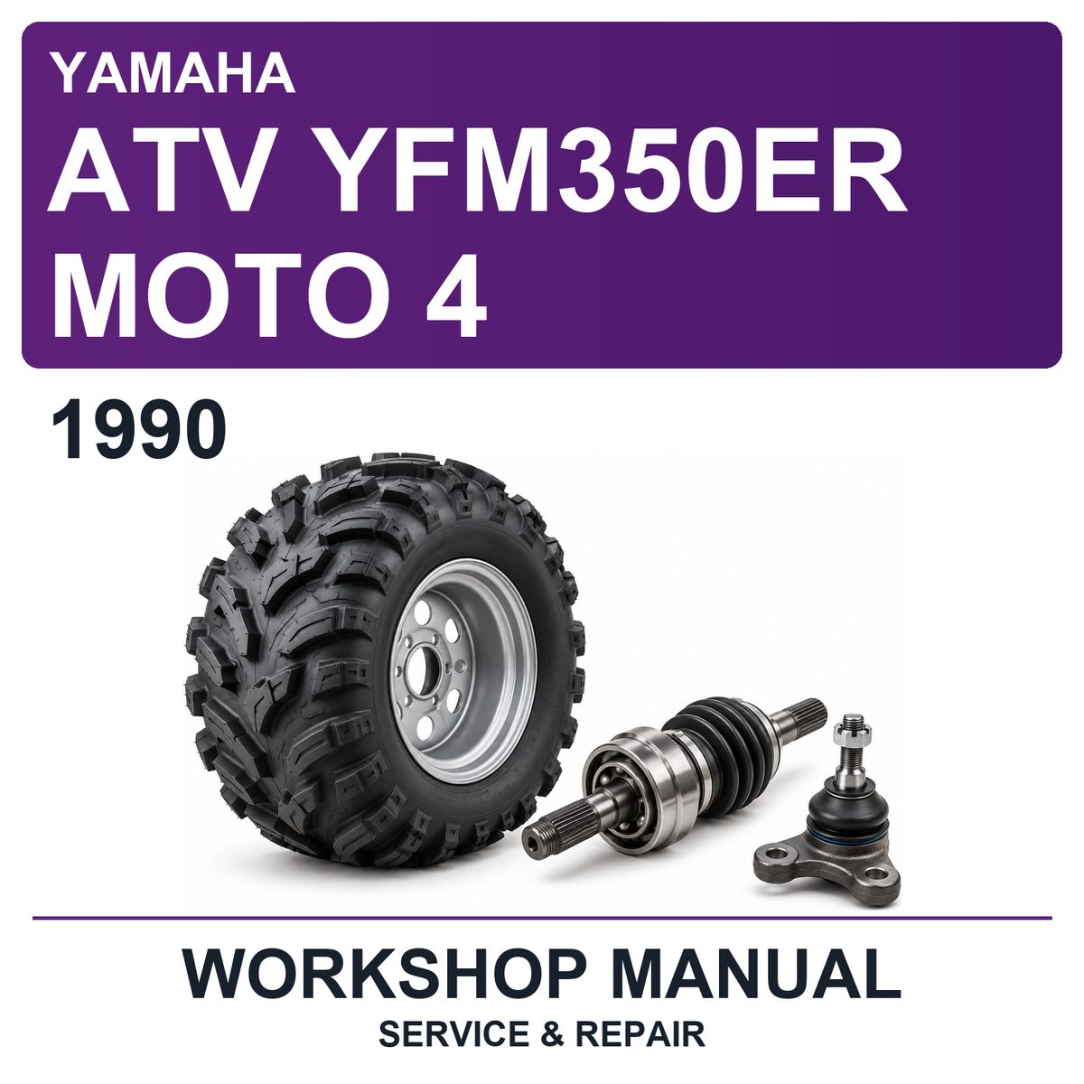 1990 Yamaha ATV YFM350ER Moto 4 Workshop Service & Repair Manual