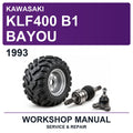 1993 Kawasaki KLF400 B1 Bayou Workshop Service & Repair Manual