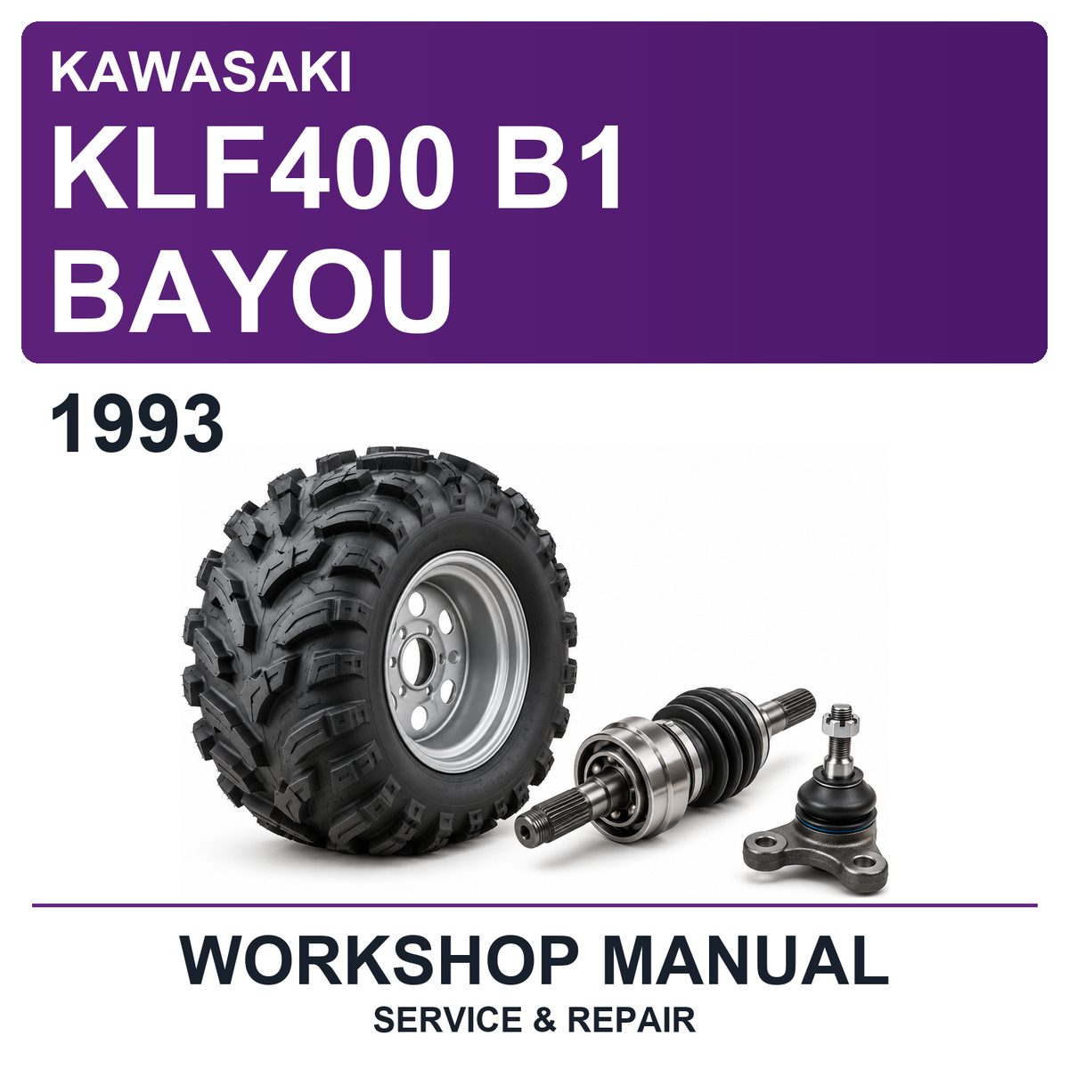 1993 Kawasaki KLF400 B1 Bayou Workshop Service & Repair Manual