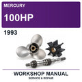 1993 Mercury 100HP Workshop Service & Repair Manual