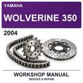 2004 Yamaha Wolverine 350 Workshop Service & Repair Manual