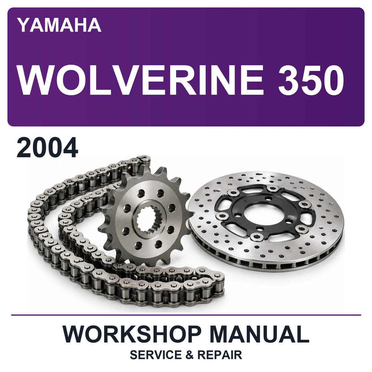 2004 Yamaha Wolverine 350 Workshop Service & Repair Manual